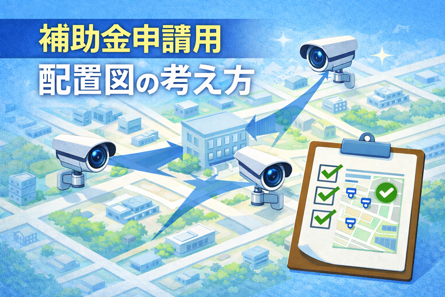 防犯カメラ配置図の考え方｜採択されやすい図面のポイント